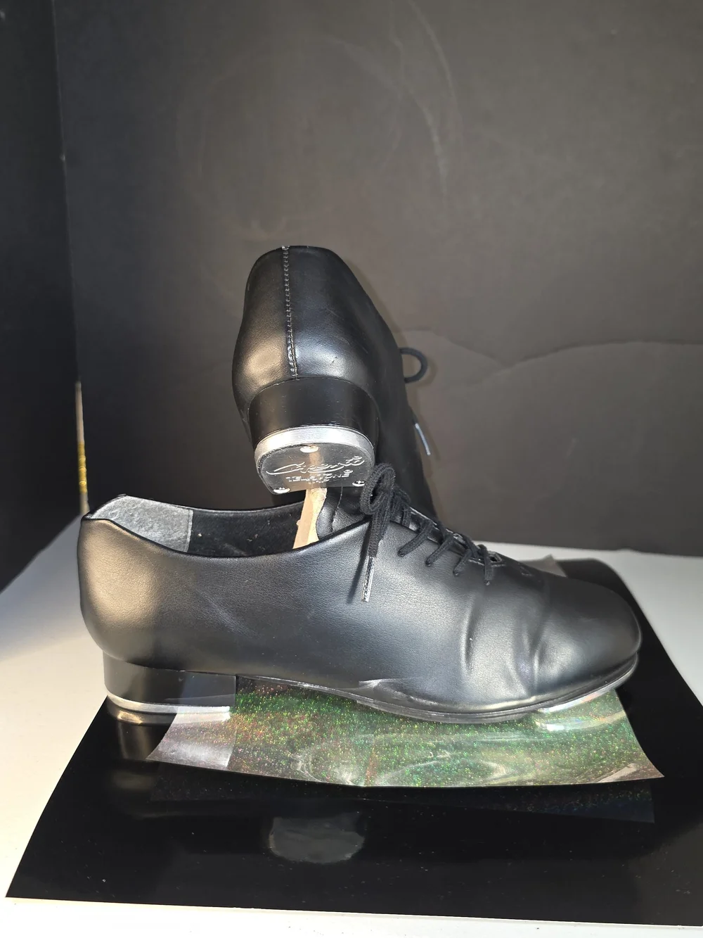 Capezio Black Downtown Tap Shoe 9.5?** Womens/ Mens 8.5 ?**Jazz Dance Teletap